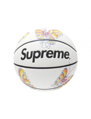 Supreme Gonz Butterfly Spalding Basketball White