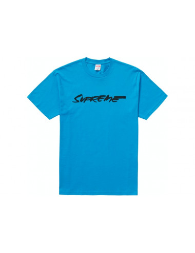 Supreme Futura Logo Tee Bright Blue