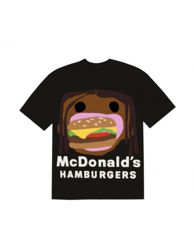 Travis Scott x CPFM 4 CJ Burger Mouth T-shirt Black